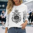 Sailing Boat Captain Sring Wheel Compass Anchor Long Sleeve T-Shirt T-Shirt Gifts for Her