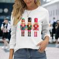 Sequin Nutcracker Long Sleeve T-Shirt Gifts for Her