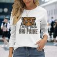 Tigers School Sports Fan Team Spirit Football Leopard Long Sleeve T-Shirt Gifts for Her