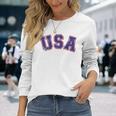 Usa Team For Patriotic Independence Day On 4Th Of July Long Sleeve T-Shirt T-Shirt Gifts for Her