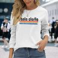 Vintage 80S Style Santa Clarita Ca Long Sleeve T-Shirt Gifts for Her