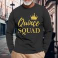 15 Year Old Quince Squad Quinceanera Latin Style Long Sleeve Gifts for Old Men