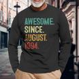 29 Year Old Awesome Since August 1994 29Th Birthday Long Sleeve Gifts for Old Men