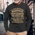 40Th Birthday Decoration Legends Born In September 1983 Long Sleeve T-Shirt Gifts for Old Men