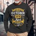 45 Years Old Legends Born In October 1978 45Th Birthday Long Sleeve T-Shirt Gifts for Old Men