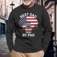 4Th Of July Best Dad By Par Disc Golf Fathers Day Long Sleeve T-Shirt T-Shirt Gifts for Old Men
