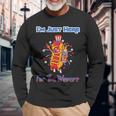 4Th Of July Im Just Here For The Wieners Hot Dogs Long Sleeve T-Shirt T-Shirt Gifts for Old Men