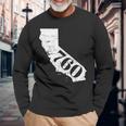 760 Area Code Barstow And Palm Springs California Long Sleeve T-Shirt Gifts for Old Men