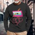 80S Cassette Tape Pencil 1980S Retro Vintage Music Long Sleeve T-Shirt Gifts for Old Men