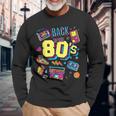 Back To The 80S Costume Party Retro Long Sleeve Gifts for Old Men