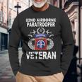 82Nd Airborne Paratrooper Veteran Vintage Shirt Long Sleeve T-Shirt Gifts for Old Men