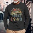 83 Year Old Awesome Since July 1940 83Rd Birthday Long Sleeve T-Shirt Gifts for Old Men