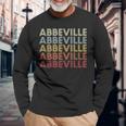 Abbeville Alabama Abbeville Al Retro Vintage Text Long Sleeve T-Shirt Gifts for Old Men