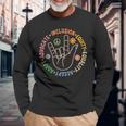 Accept Adapt Advocate Inclusion Equity Equality Long Sleeve Gifts for Old Men