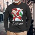 Addison Name Santa Addison Long Sleeve T-Shirt Gifts for Old Men