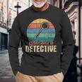 Basically A Detective Retro Investigator Inspector Spying Long Sleeve T-Shirt Gifts for Old Men
