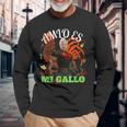 Amlo Es Mi Gallo Amlo El Mejor Presidente De Mexico Long Sleeve T-Shirt Gifts for Old Men