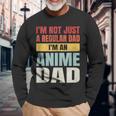 Anime Fathers Birthday Im An Anime Dad Retro Vintage Long Sleeve T-Shirt T-Shirt Gifts for Old Men