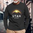 Annular Solar Eclipse October 14 2023 Utah Souvenir Long Sleeve T-Shirt Gifts for Old Men