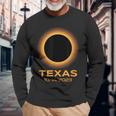 Annular Solar Eclipse October 2023 Texas Astronomy Long Sleeve T-Shirt Gifts for Old Men