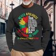 Never Apologize For Your Blackness Black History Junenth Long Sleeve T-Shirt T-Shirt Gifts for Old Men