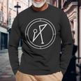 Archangel Michael Sigil Protection Courage Long Sleeve T-Shirt Gifts for Old Men