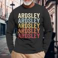 Ardsley New York Ardsley Ny Retro Vintage Text Long Sleeve T-Shirt Gifts for Old Men