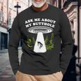 Ask Me About My Butthole Ufo Long Sleeve T-Shirt Gifts for Old Men