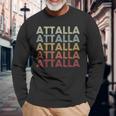 Attalla Alabama Attalla Al Retro Vintage Text Long Sleeve T-Shirt Gifts for Old Men