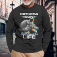 Autism Dad Father And Son Best Friends For Life Autism Long Sleeve T-Shirt T-Shirt Gifts for Old Men