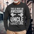 This Is What An Awesome Uncle Looks Like Long Sleeve T-Shirt Gifts for Old Men