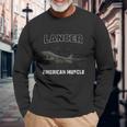 B-1 Lancer Bomber Airplane American Muscle Long Sleeve T-Shirt Gifts for Old Men