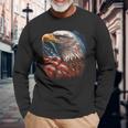 Bald Eagle Mullet American Flag Patriotic 4Th Of July Long Sleeve T-Shirt T-Shirt Gifts for Old Men