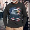 Bald Eagle Proud Patriotic American Us Flag 4Th Of July Long Sleeve T-Shirt T-Shirt Gifts for Old Men