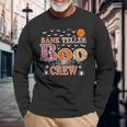 Bank Teller Boo Crew Halloween Costume Long Sleeve T-Shirt Gifts for Old Men