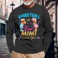 Basketball Or Bows Mimi Loves You Gender Reveal Pink Blue Long Sleeve T-Shirt T-Shirt Gifts for Old Men
