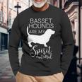 Basset Hound Dog Spirit Animal J000237 Long Sleeve T-Shirt Gifts for Old Men
