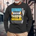 Beer Apres Ski Beer Skiing Skier Ski Holiday Party Long Sleeve T-Shirt Gifts for Old Men