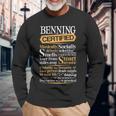 Benning Name Certified Benning Long Sleeve T-Shirt Gifts for Old Men