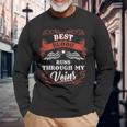 Best Blood Runs Through My Veins Family Christmas Long Sleeve T-Shirt Gifts for Old Men
