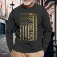 Best Dad Ever Fathers Day Us American Flag Fathers Day Long Sleeve T-Shirt T-Shirt Gifts for Old Men