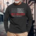 Best Dad Ever Us American Flag Fathers Day Dad Long Sleeve T-Shirt T-Shirt Gifts for Old Men