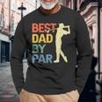 Best Dad By Par Daddy Fathers Day Golf Lover Golfer Long Sleeve T-Shirt T-Shirt Gifts for Old Men