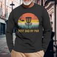 Best Dad By Par Disc Golf Dad Fathers Day Long Sleeve T-Shirt T-Shirt Gifts for Old Men