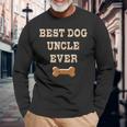 Best Dog Uncle Ever Favorite Uncle Dog Fathers Day Long Sleeve T-Shirt T-Shirt Gifts for Old Men