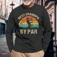 Best Grandpa By Par Fathers Day Golf Long Sleeve T-Shirt T-Shirt Gifts for Old Men