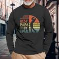 Best Papa By Par Fathers Day Golf Grandpa Long Sleeve T-Shirt Gifts for Old Men