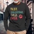 Best Schillerstövare Dad Ever Vintage Father Dog Lover Long Sleeve T-Shirt Gifts for Old Men