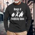 Beware Of Hitchhiking Ghosts Halloween Long Sleeve T-Shirt Gifts for Old Men