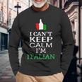 I Cant Keep Calm Im Italian Roots & Heritage Long Sleeve T-Shirt T-Shirt Gifts for Old Men
